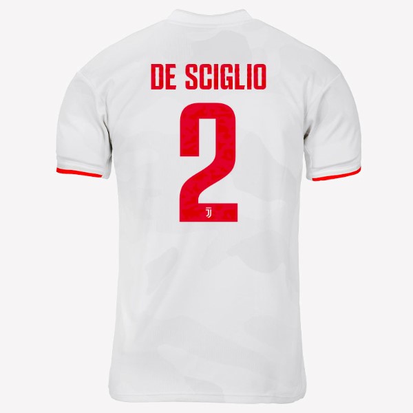 Camiseta Juventus NO.2 De Sciglio 2ª 2019-2020 Gris Blanco